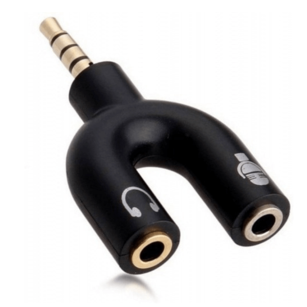 Patria Sinceramente En contra Adaptador de Audio y Micro Tipo «U» de Plug 3.5mm a 2 Jacks de 3 Rayas –  Clic y punto